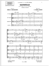 Saltarelle Opus 74 - SAINT-SAËNS - Partition - Chœur